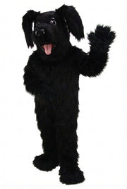 Fido Dog Mascot - Long fur / Black mascot costume