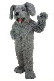Fido Dog Mascot - Long fur / Grey mascot costume