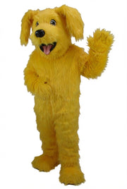Fido Dog Mascot - Long fur / Yellow mascot costume