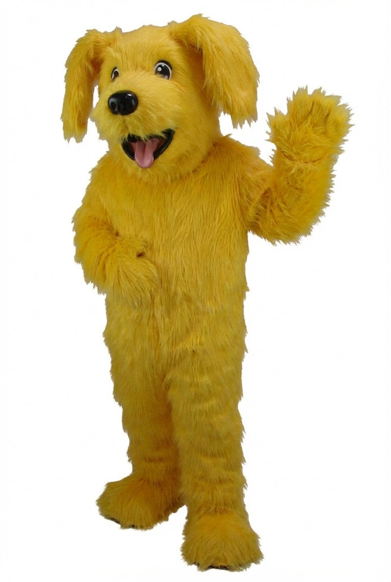 Fido Dog Mascot - Long fur / Yellow mascot costume