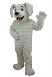 Fido Dog Mascot - Short fur / Albino Tiger mascot costume