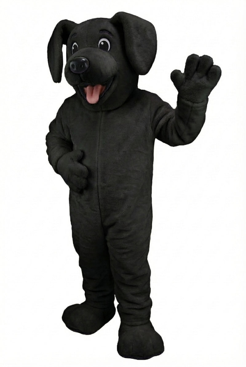 Fido Dog Mascot - Short fur / Black mascot costume