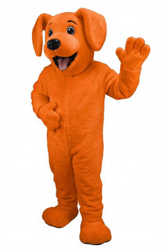 Fido Dog Mascot - Short fur / Bright Orange mascot costume
