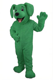 Fido Dog Mascot - Short fur / Green mascot costume