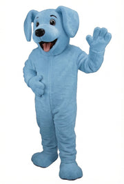Fido Dog Mascot - Short fur / Light blue mascot costume