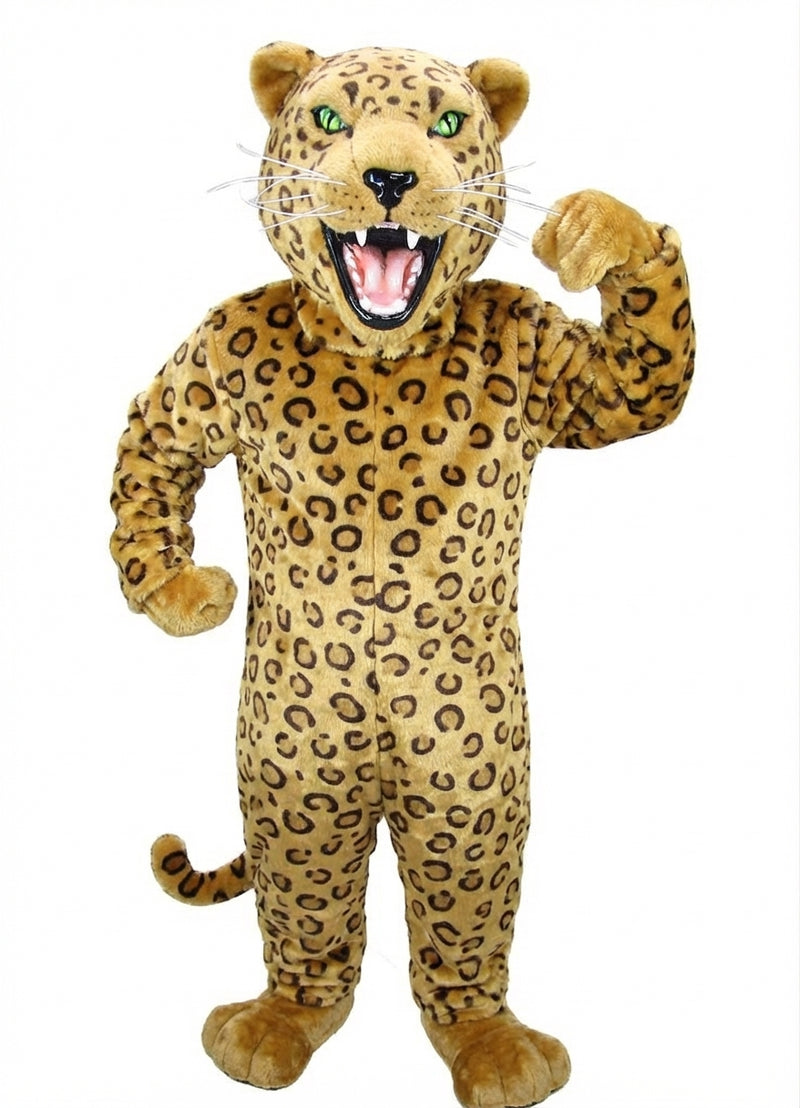 Fierce Black Panther Mascot - Short fur / Jaguar mascot costume