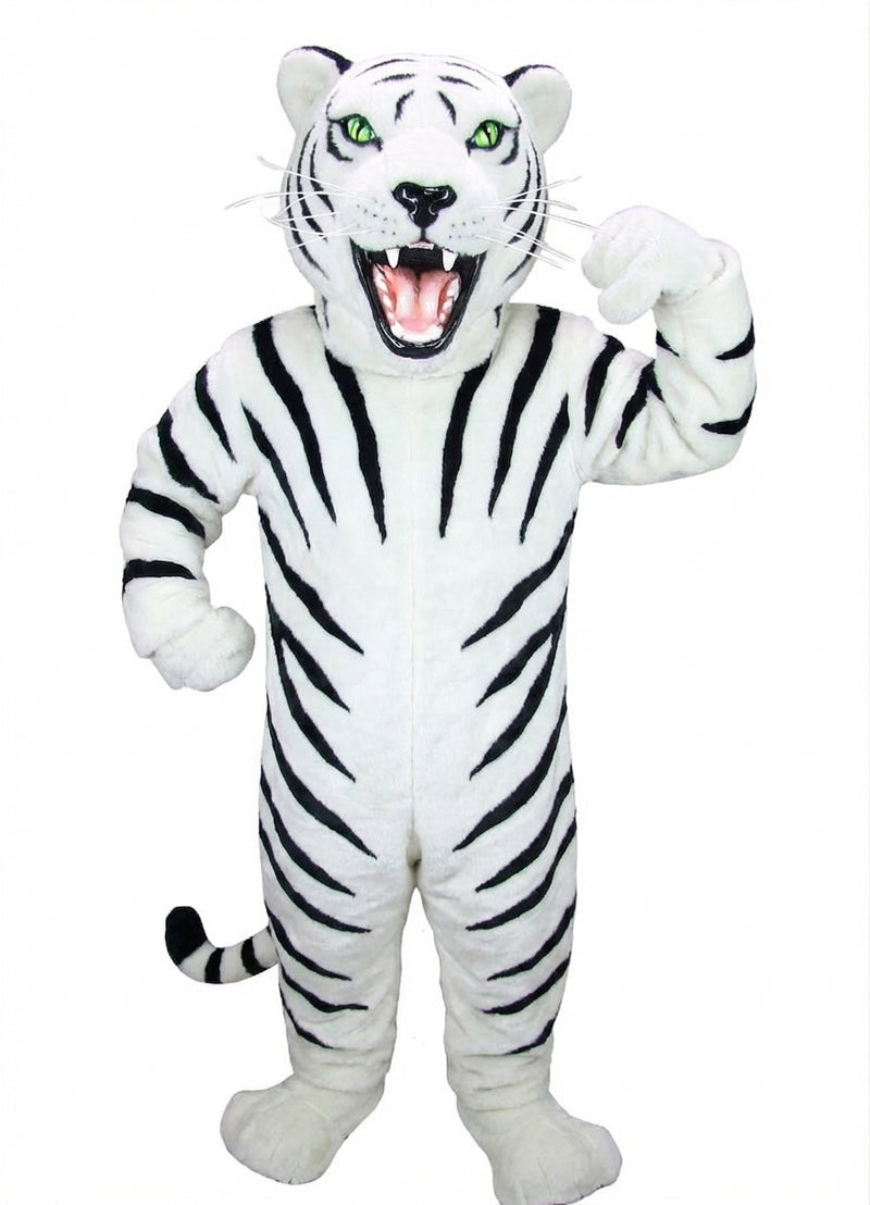 Fierce Black Panther Mascot - Short fur / Zebra mascot costume