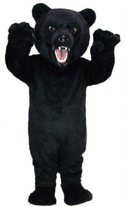 Fierce Grizzly Bear Mascot (Thermolite) - Short fur / Black mascot costume
