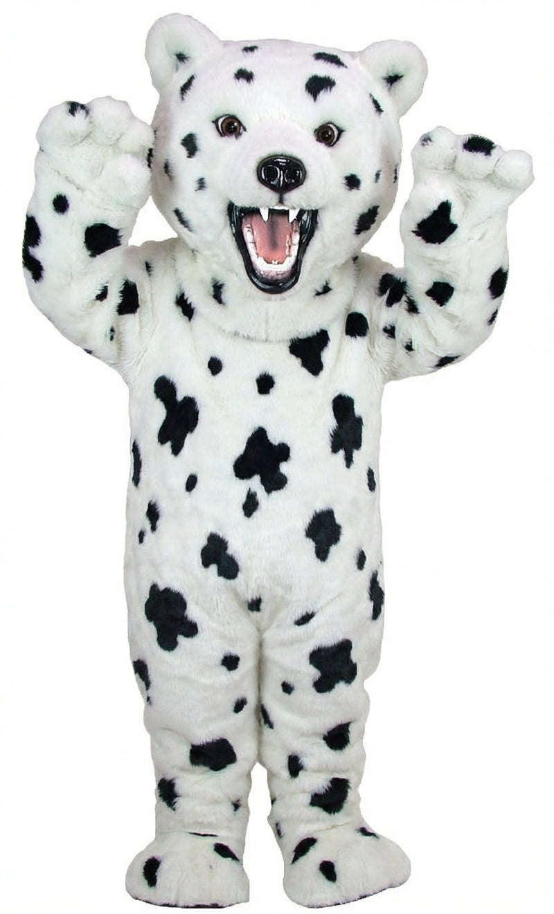 Fierce Grizzly Bear Mascot (Thermolite) - Short fur / Dalmatian mascot costume