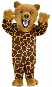 Fierce Grizzly Bear Mascot (Thermolite) - Short fur / Giraffe mascot costume