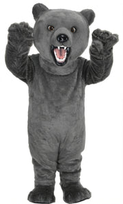 Fierce Grizzly Bear Mascot (Thermolite) - Short fur / Grey mascot costume