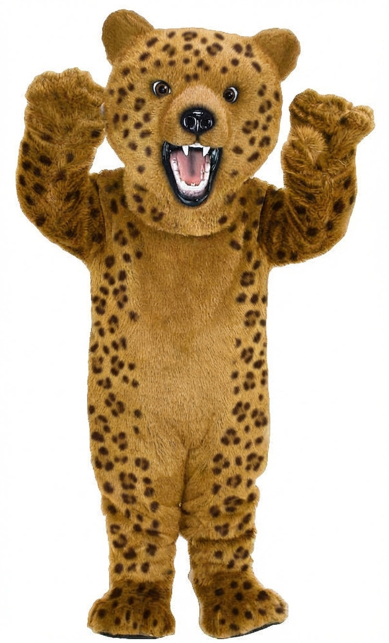 Fierce Grizzly Bear Mascot (Thermolite) - Short fur / Leopard mascot costume