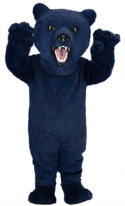 Fierce Grizzly Bear Mascot (Thermolite) - Short fur / Navy Blue mascot costume