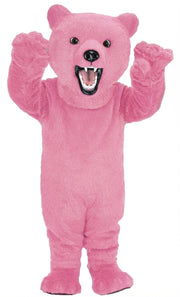 Fierce Grizzly Bear Mascot (Thermolite) - Short fur / Pink mascot costume