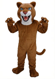 Fierce Leopard Mascot - Medium fur / Brown mascot costume