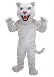 Fierce Leopard Mascot - Short fur / Albino Tiger mascot costume