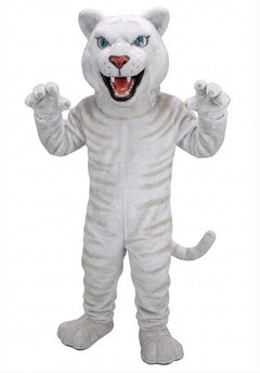 Fierce Leopard Mascot - Short fur / Albino Tiger mascot costume