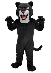 Fierce Leopard Mascot - Short fur / Black mascot costume