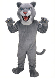 Fierce Leopard Mascot - Short fur / Grey mascot costume