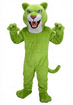 Fierce Leopard Mascot - Short fur / Lime mascot costume