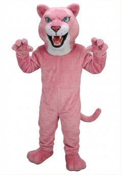 Fierce Leopard Mascot - Short fur / Pink mascot costume