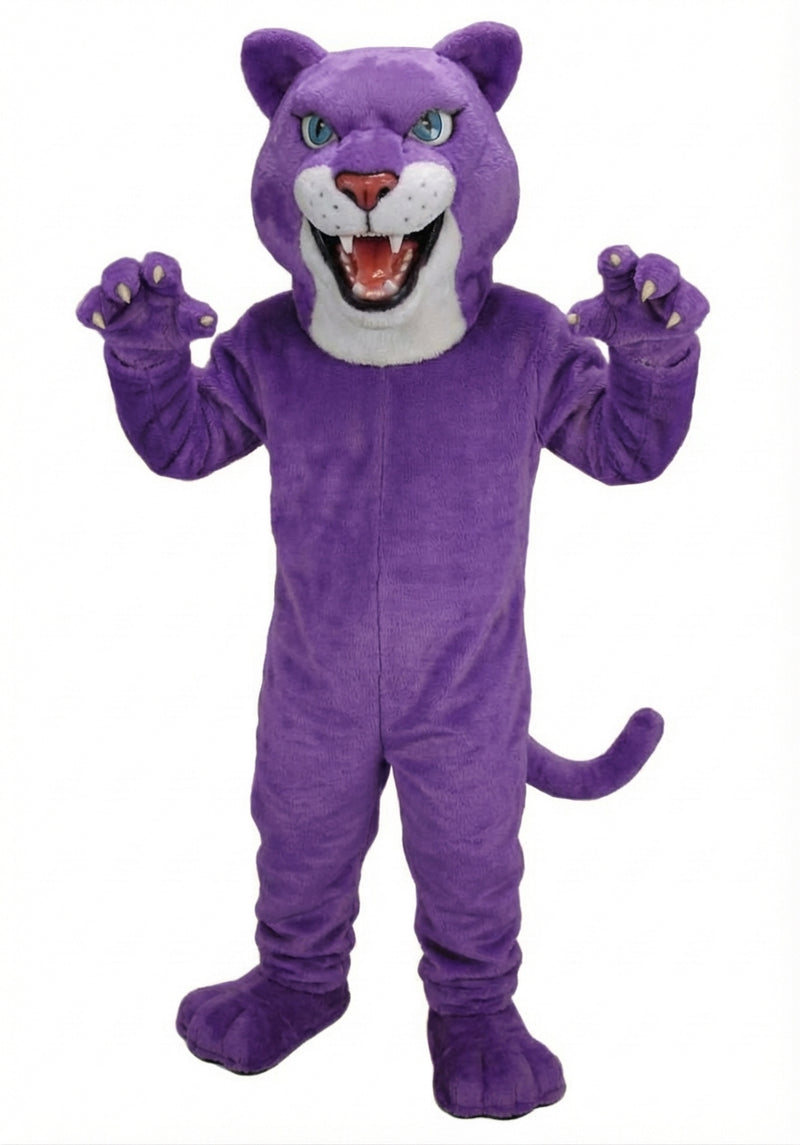 Fierce Leopard Mascot - Short fur / Purple mascot costume