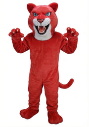 Fierce Leopard Mascot - Short fur / Red mascot costume