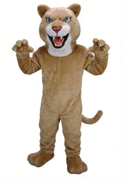 Fierce Leopard Mascot - Short fur / Tan mascot costume