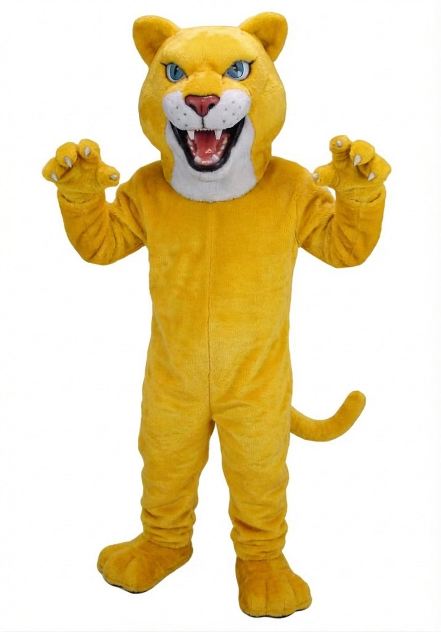 Fierce Leopard Mascot - Short fur / Yellow mascot costume