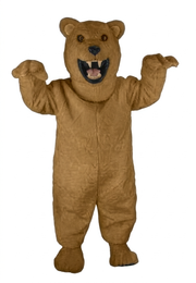 Fierce Polar Bear Mascot - Short fur / Light Brown mascot costume