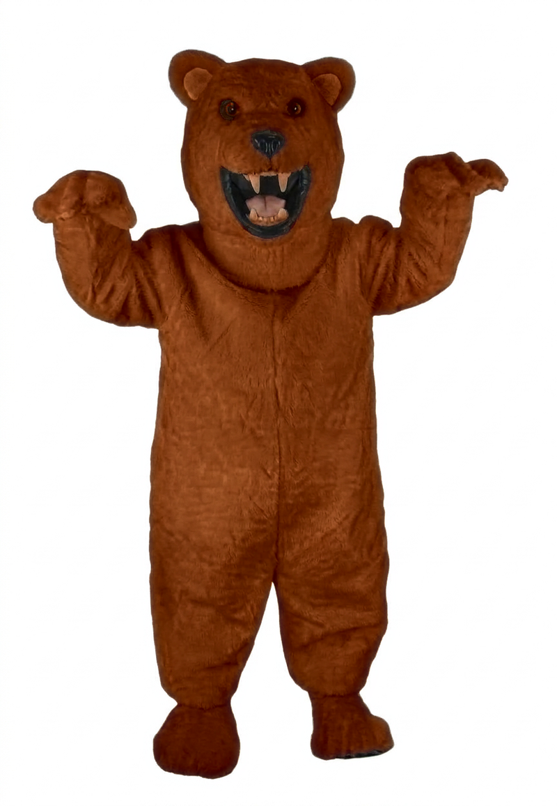 Fierce Polar Bear Mascot - Short fur / Rust mascot costume