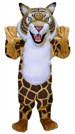 Fierce Wildcat Mascot Costume - Short fur / Giraffe mascot costume