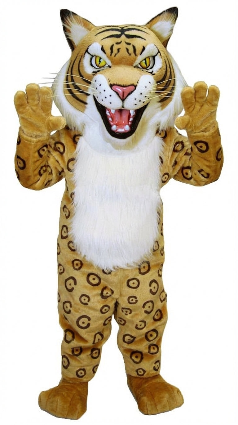 Fierce Wildcat Mascot Costume - Short fur / Jaguar mascot costume