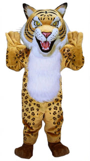 Fierce Wildcat Mascot Costume - Short fur / Leopard mascot costume
