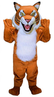 Fierce Wildcat Mascot Costume - Short fur / Tiger Orange mascot costume