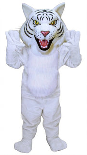 Fierce Wildcat Mascot Costume - Short fur / White mascot costume