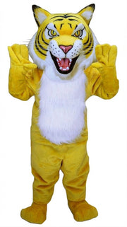 Fierce Wildcat Mascot Costume - Short fur / Yellow mascot costume