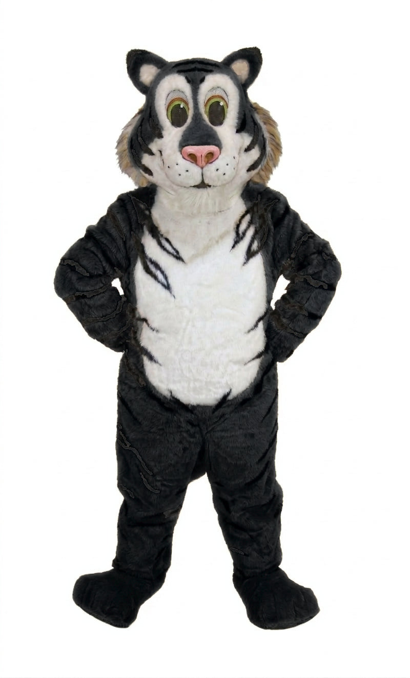 Friendly Tiger Mascot - Short fur / Black mascot costume