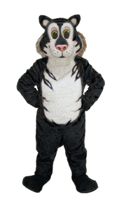 Friendly Tiger Mascot - Short fur / Black mascot costume
