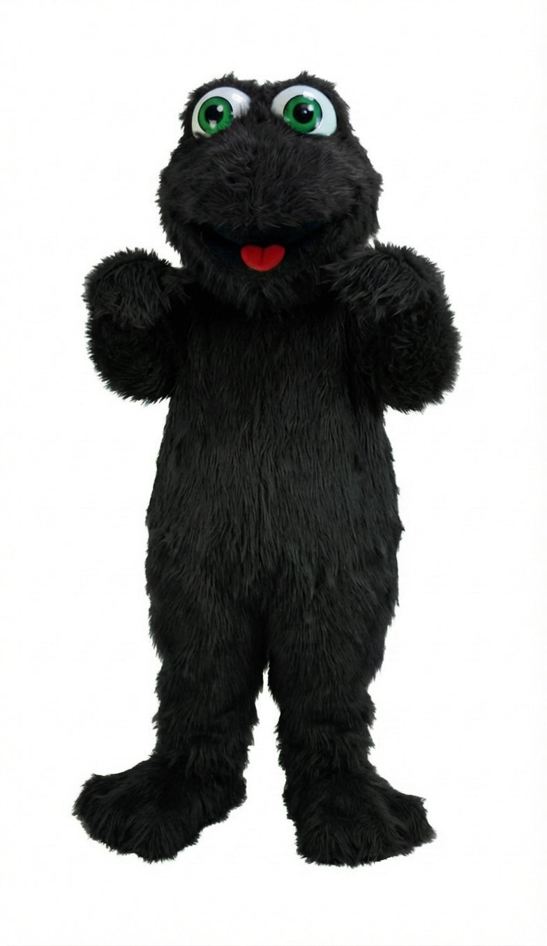 Frog Mascot (Thermolite) - Long fur / Black mascot costume