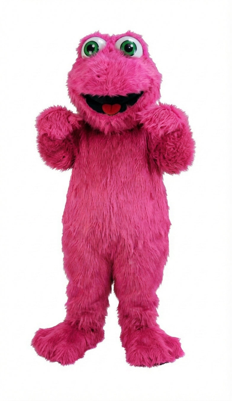 Frog Mascot (Thermolite) - Long fur / Bright Pink mascot costume