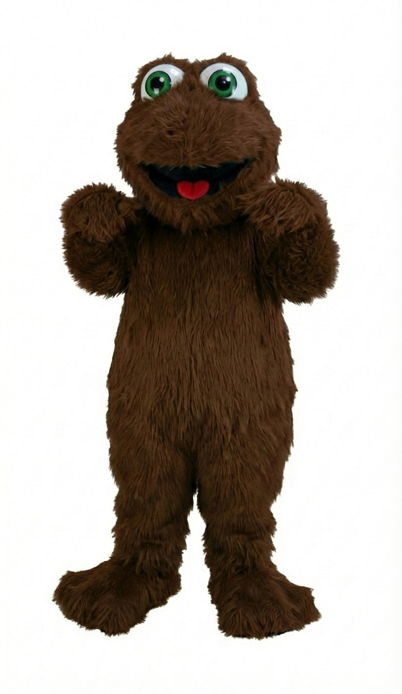 Frog Mascot (Thermolite) - Long fur / Dark Brown mascot costume