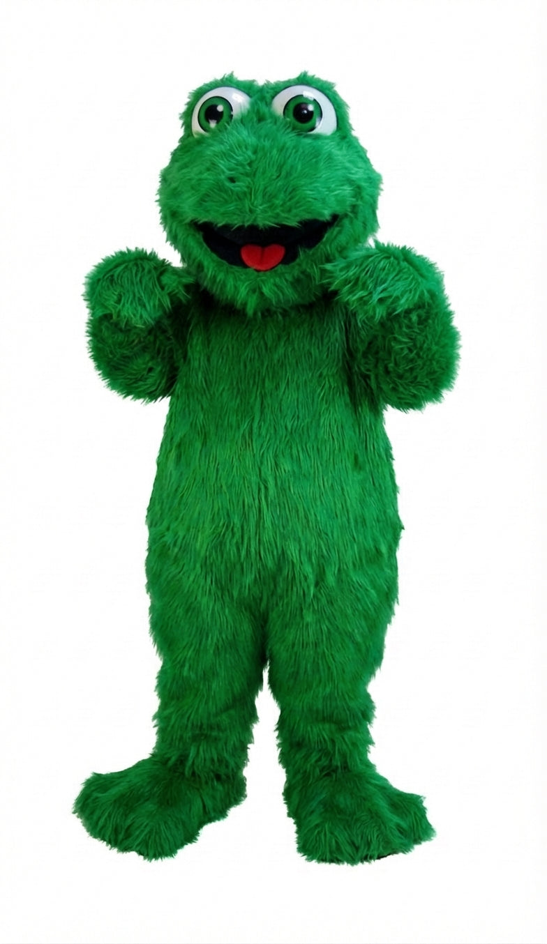 Frog Mascot (Thermolite) - Long fur / Green mascot costume