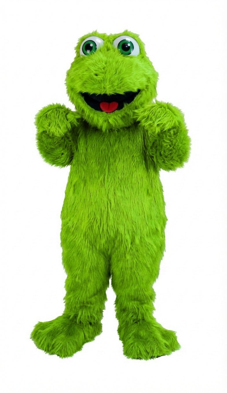 Frog Mascot (Thermolite) - Long fur / Lime mascot costume