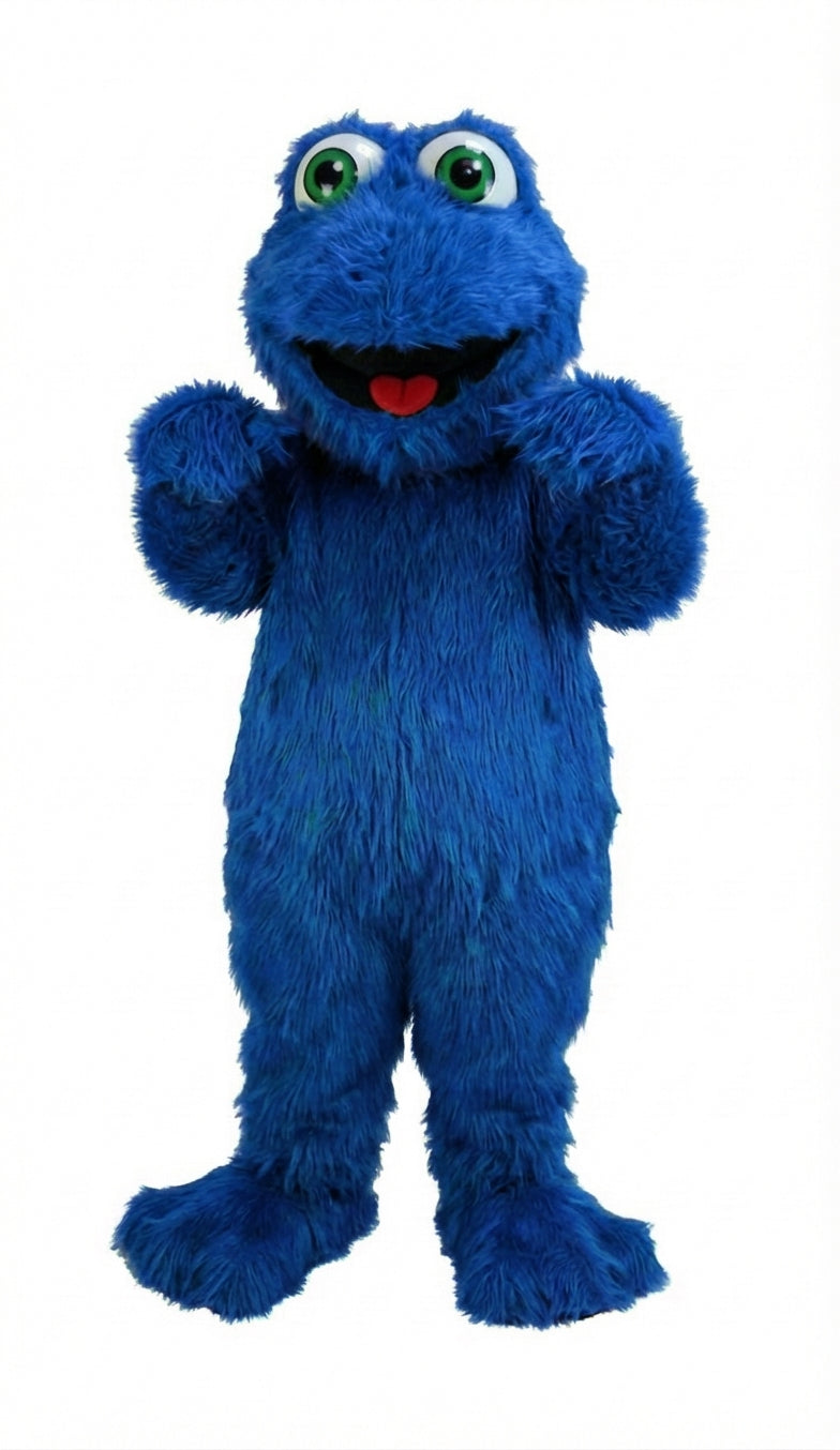 Frog Mascot (Thermolite) - Long fur / Royal Blue mascot costume