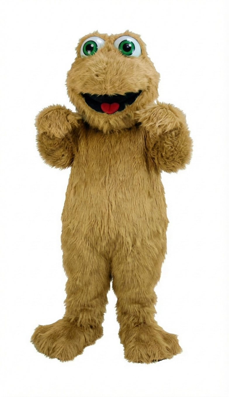 Frog Mascot (Thermolite) - Long fur / Tan mascot costume