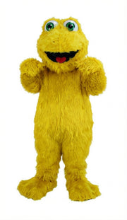 Frog Mascot (Thermolite) - Long fur / Yellow mascot costume