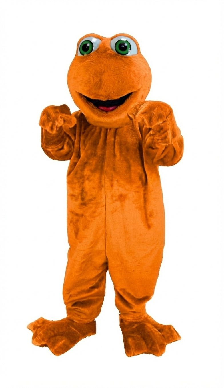 Frog Mascot (Thermolite) - Short fur / Bright Orange mascot costume