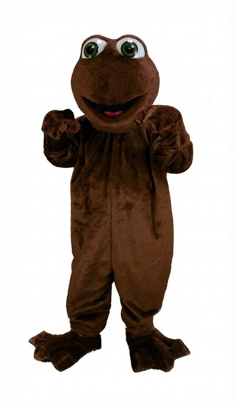 Frog Mascot (Thermolite) - Short fur / Chocolate Brown mascot costume