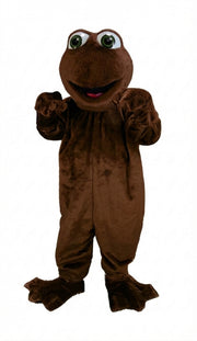 Frog Mascot (Thermolite) - Short fur / Chocolate Brown mascot costume